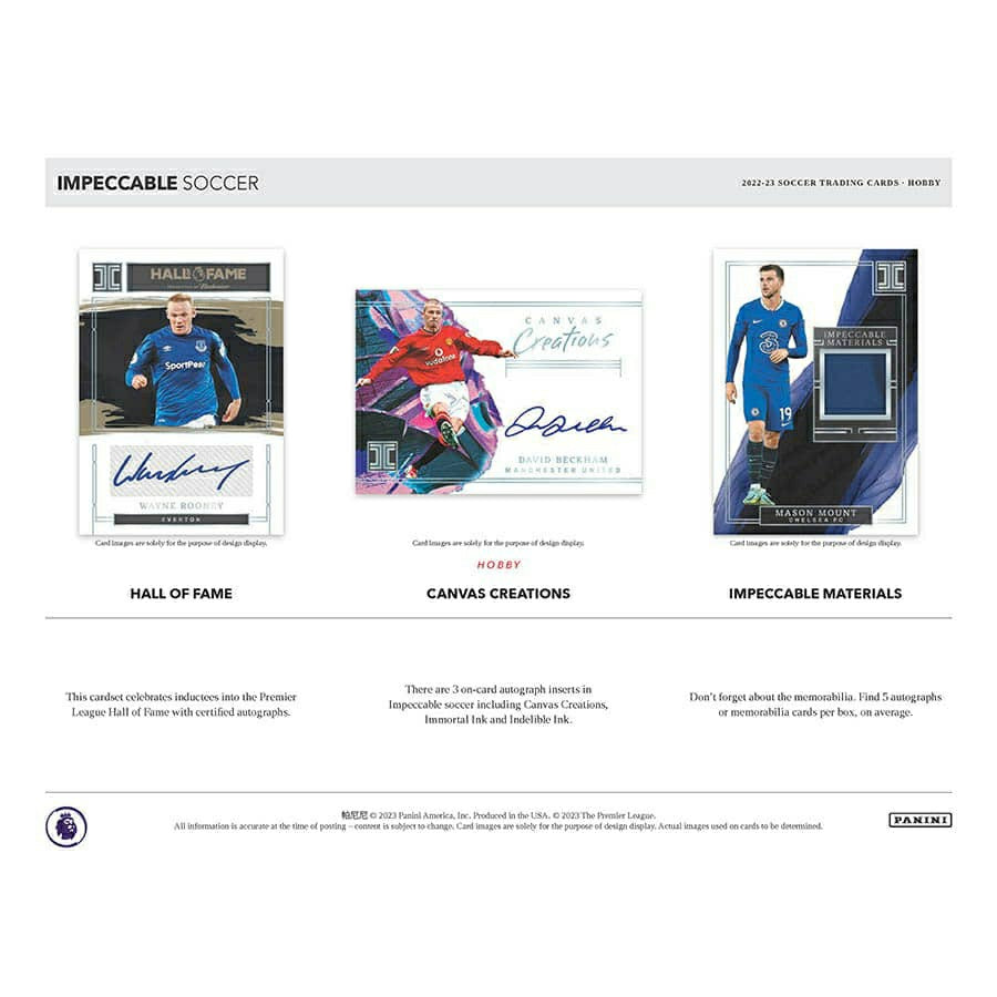 2022/23 Panini Impeccable  Premier League Soccer EPL Hobby Box - Taass for sale