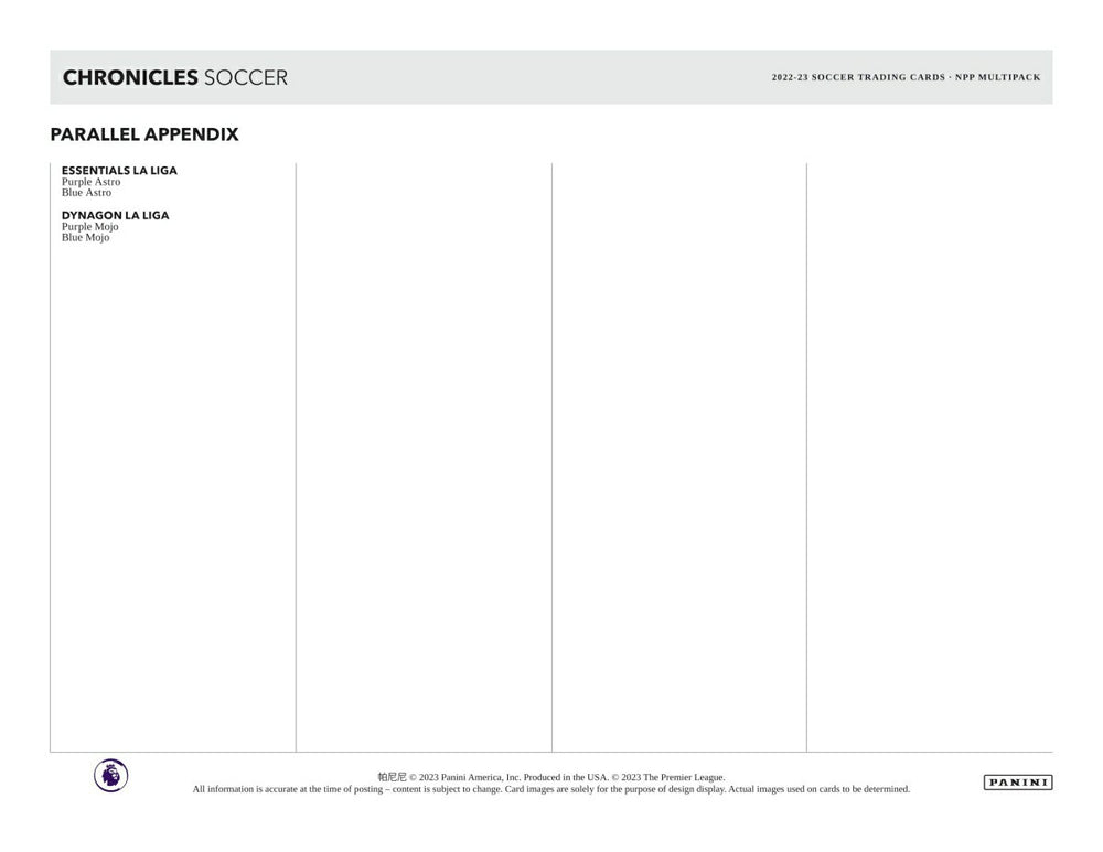 2022/23 Panini Chronicles Soccer Multi-Pack Box - Taass Online