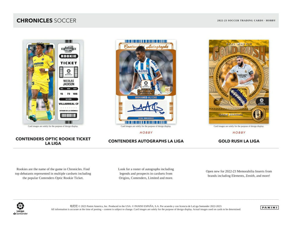 2022/23 Panini Chronicles Soccer Hobby Box - Taass discount