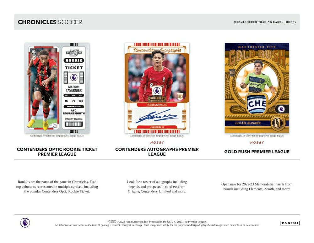 2022/23 Panini Chronicles Soccer Hobby Box - Taass discount