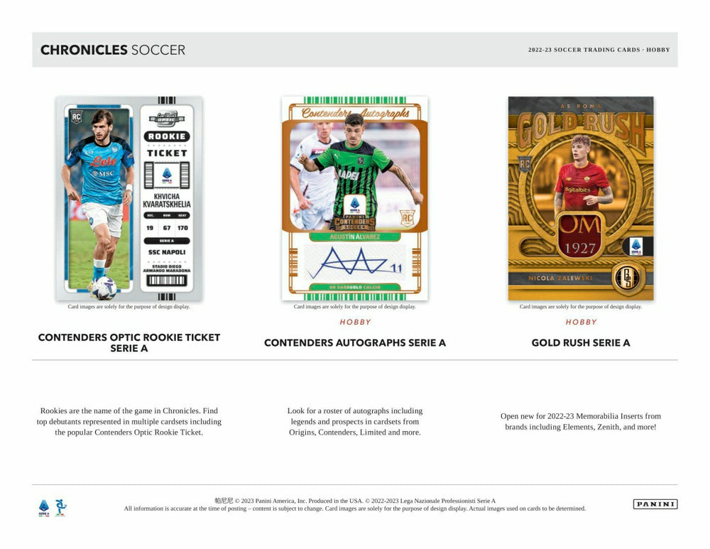 2022/23 Panini Chronicles Soccer Hobby Box - Taass discount