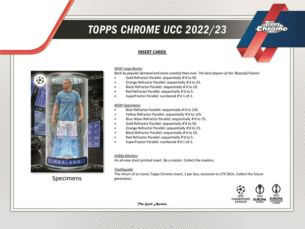 2022/23 Topps Chrome UEFA Club Competitions Soccer Lite Box - Taass on sale