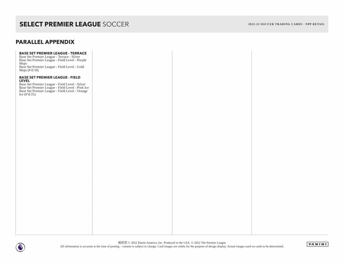 2022/23 Panini Select Premier League Soccer Mega Box - Taass Online