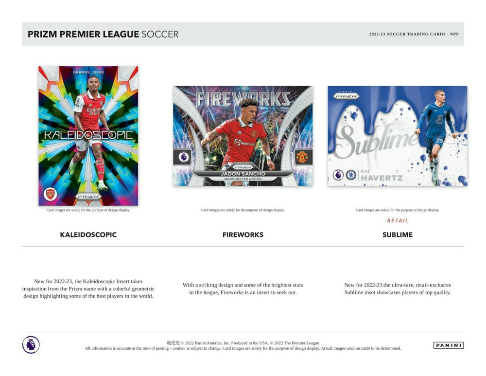 2022/23 Panini Prizm Premier League Soccer EPL Blaster Box - Taass for sale