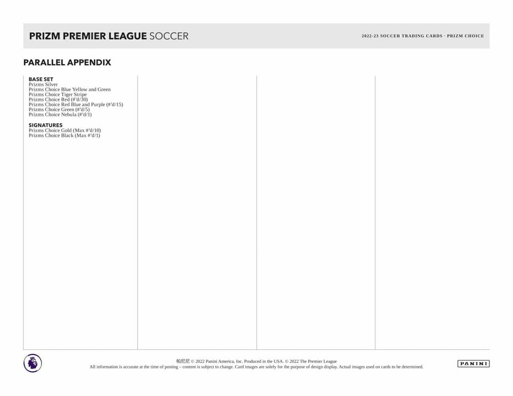 2022/23 Panini Prizm Premier League Soccer EPL Choice Box - Taass Online