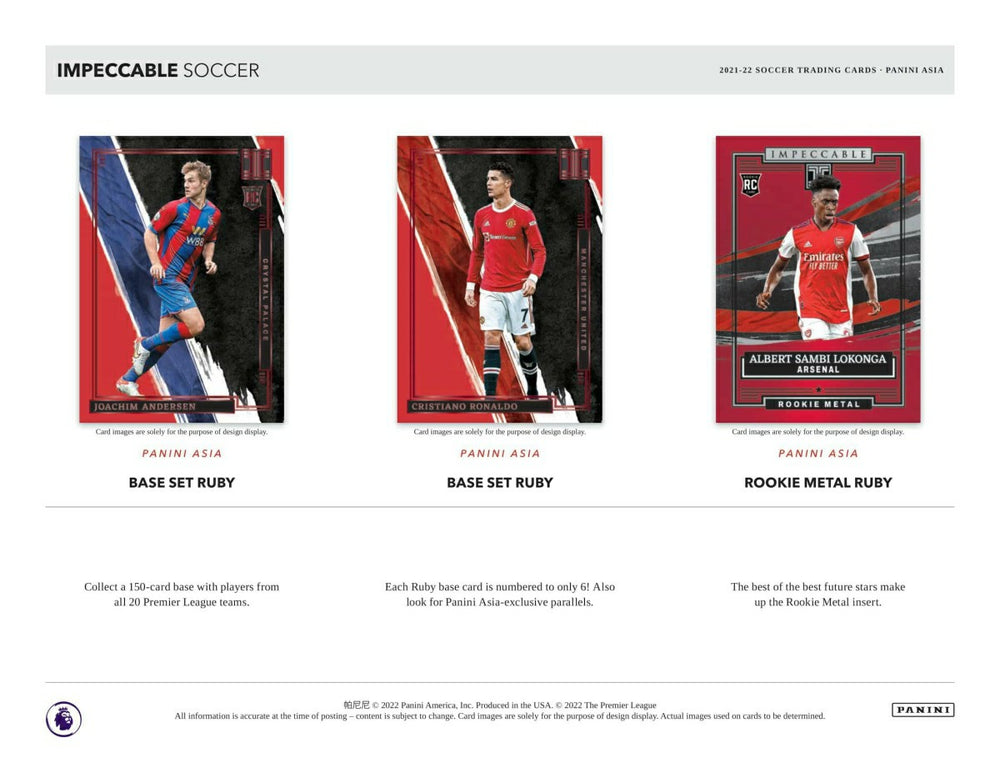 2021/22 Panini Impeccable Soccer EPL Asia Edition Box - Taass discount