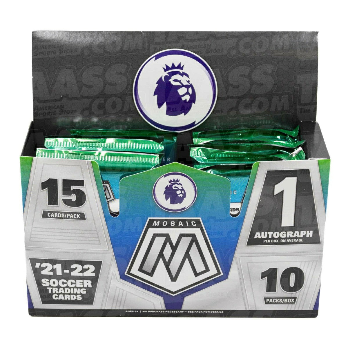 2021/22 Panini Mosaic Premier League EPL Soccer Hobby Booster Pack - Taass US