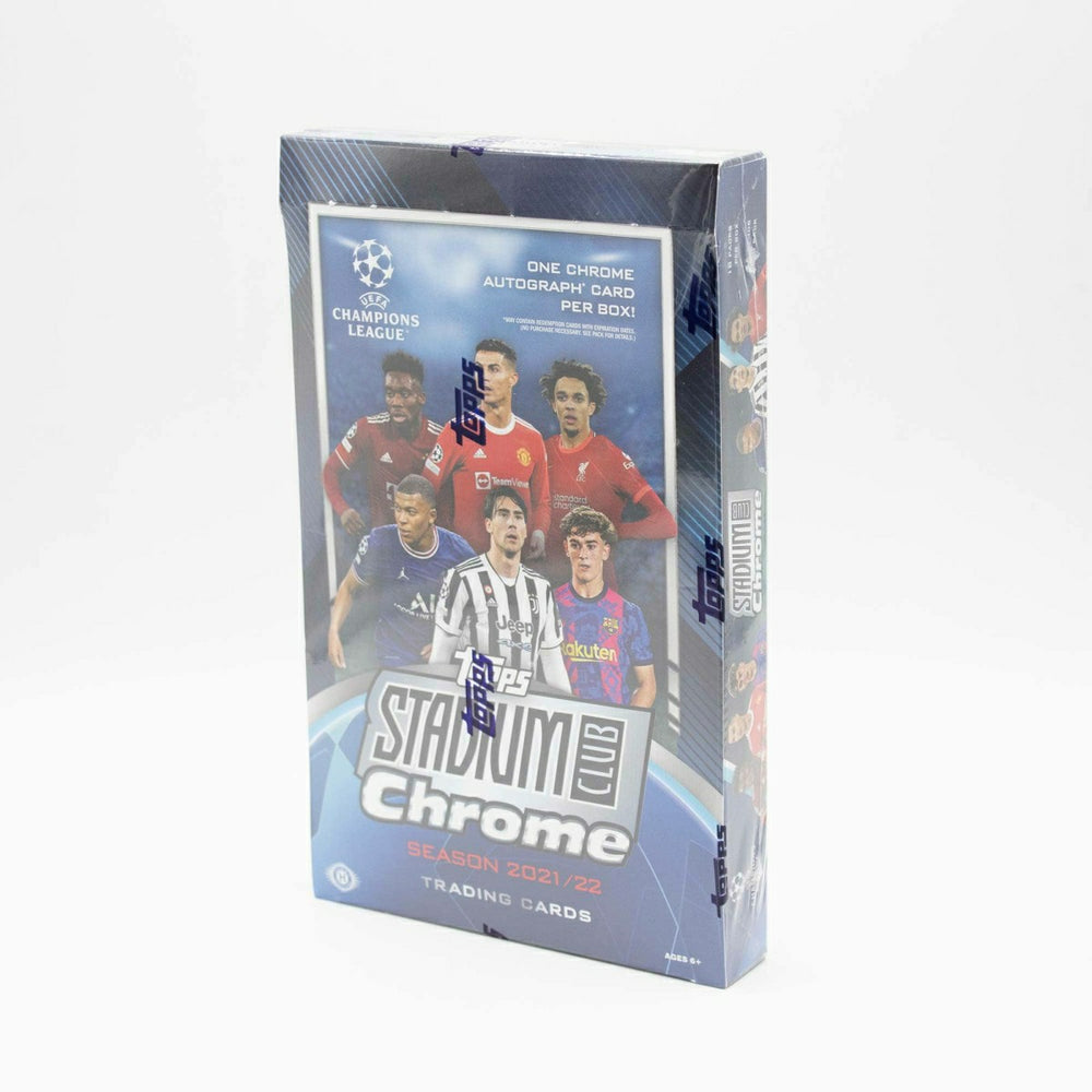 2021/22 Topps UEFA Champions League Stadium Club Chrome Soccer Hobby Box - Taass on sale