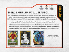 2021/22 Topps UEFA Champions League Merlin Chrome Soccer Hobby Box - Taass sale