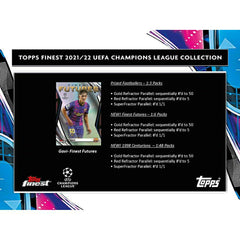 2021/22 Topps Finest UEFA Champions League Soccer Hobby Box - Taass Online