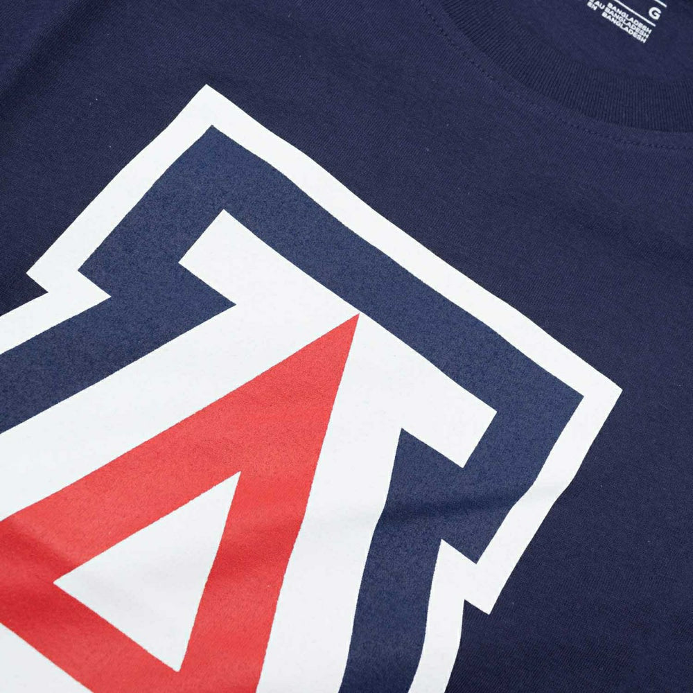 Arizona Wildcats Primary Logo NCAA T-Shirt Navy - Taass Online
