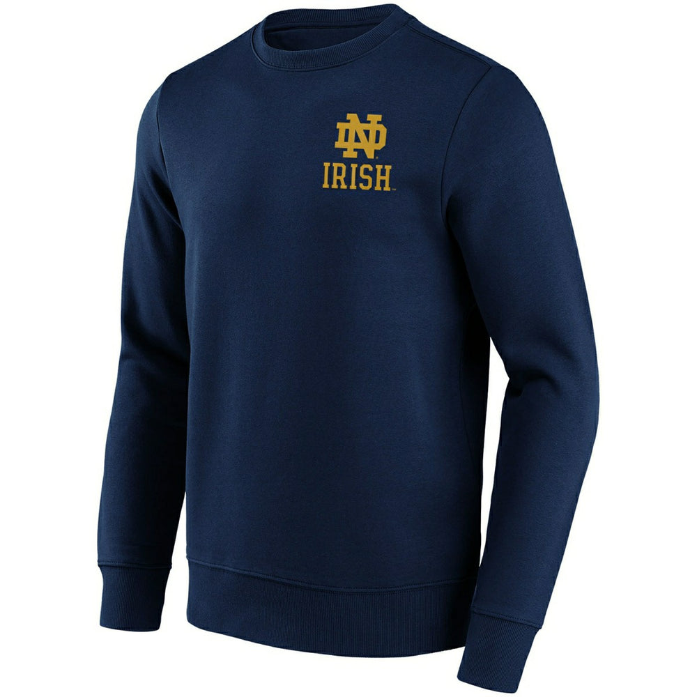 Notre Dame Fighting Irish "IRISH" Crew Sweatshirt Navy - Taass outlet