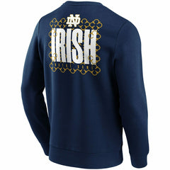 Notre Dame Fighting Irish "IRISH" Crew Sweatshirt Navy - Taass outlet