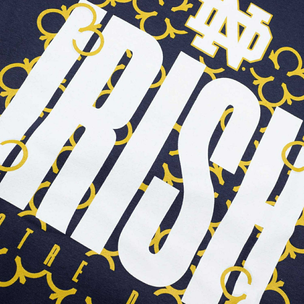 Notre Dame Fighting Irish "IRISH" Crew Sweatshirt Navy - Taass outlet