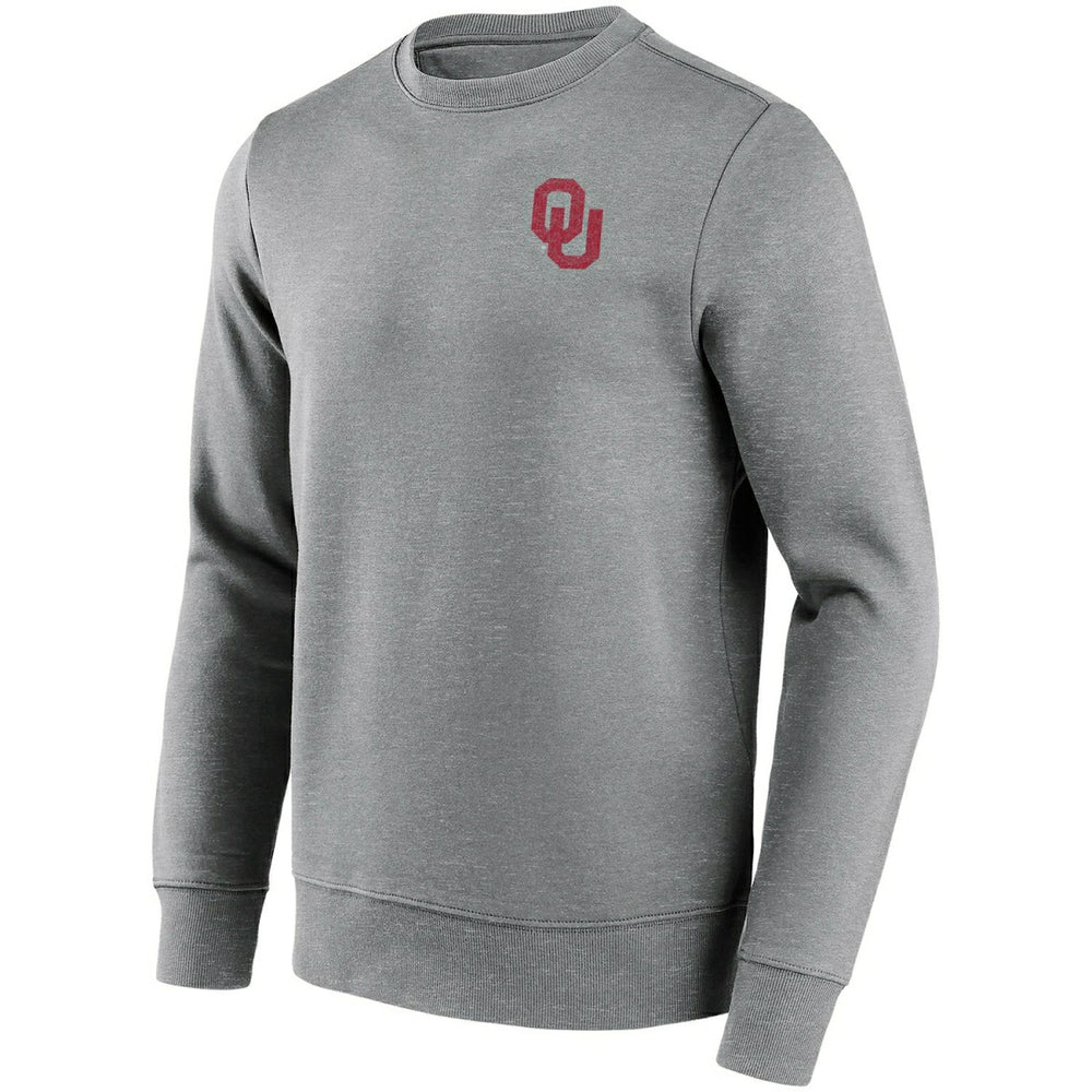 Oklahoma Sooners Boomer Sooner Crew Sweatshirt Gray - Taass discount