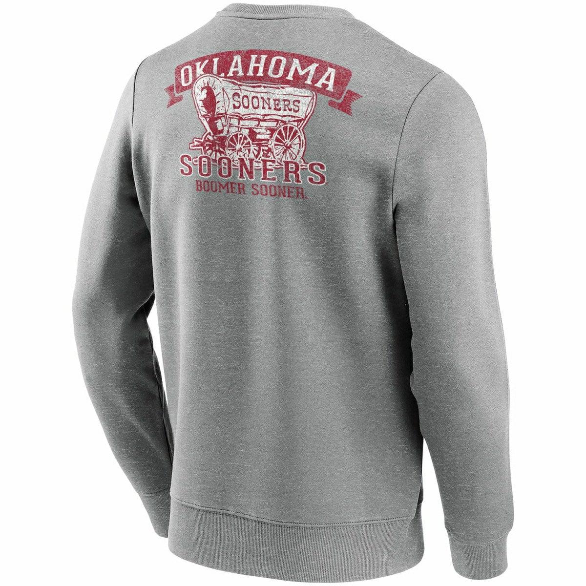 Oklahoma Sooners Boomer Sooner Crew Sweatshirt Gray - Taass discount