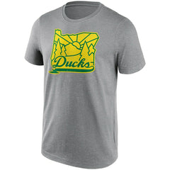 Oregon Ducks State Logo NCAA T-Shirt Gray - Taass outlet