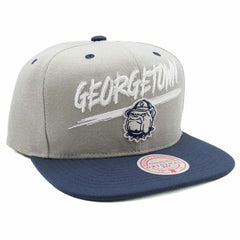 Georgetown Hoyas Transcript Mitchell & Ness Snapback NCAA Cap - Taass US