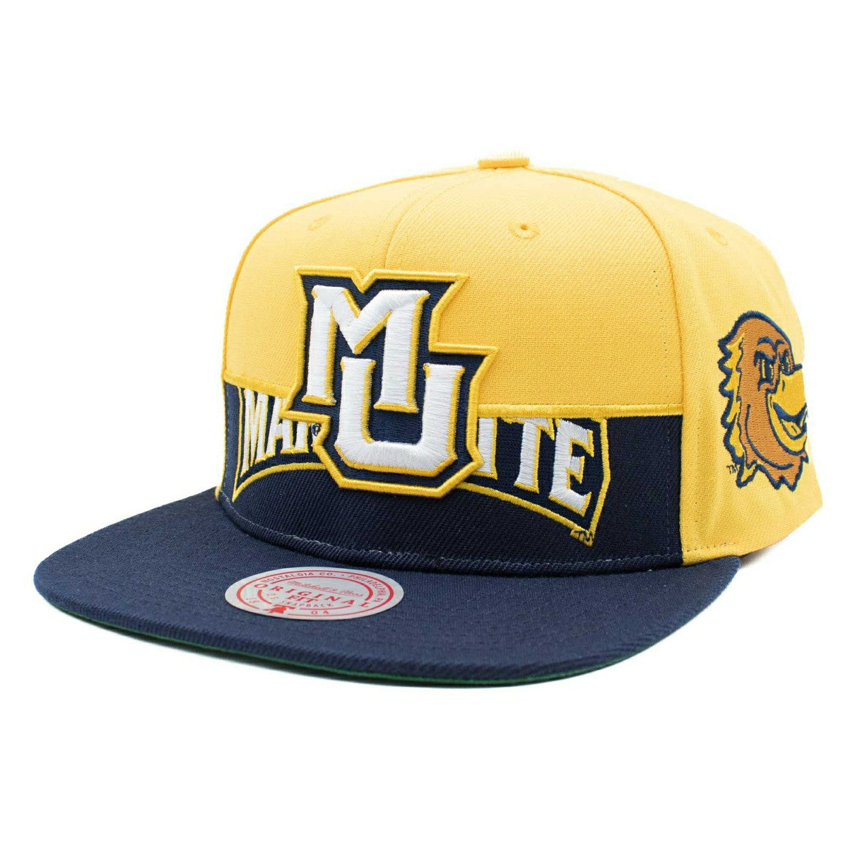 Marquette Golden Eagles Half N Half Snapback NCAA Cap Yellow - Taass outlet