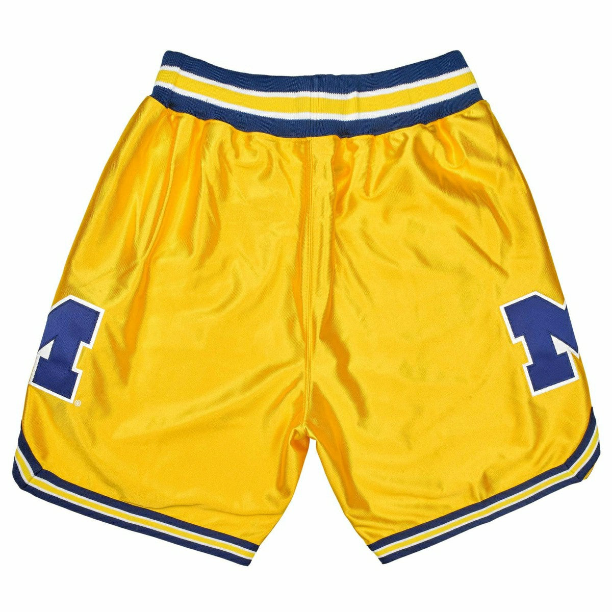 Michigan Wolverines 1991-92 Mitchell & Ness Authentic NCAA Shorts Yellow - Taass on sale