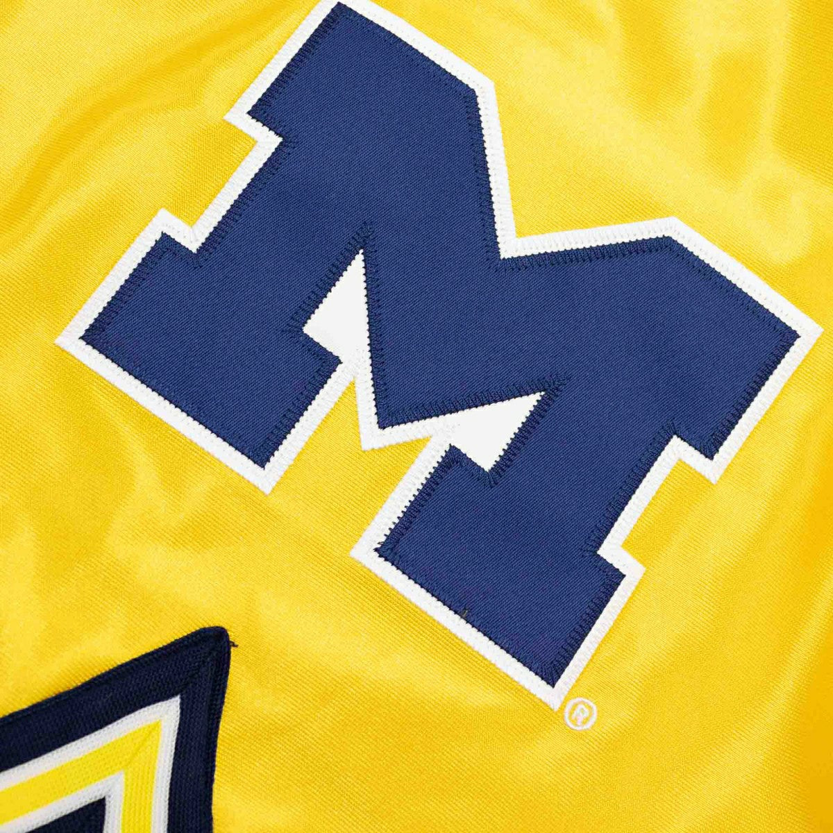 Michigan Wolverines 1991-92 Mitchell & Ness Authentic NCAA Shorts Yellow - Taass on sale